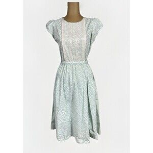 Vintage 1950s Japanese Mint Belted House Dress Women’s Small/Medium